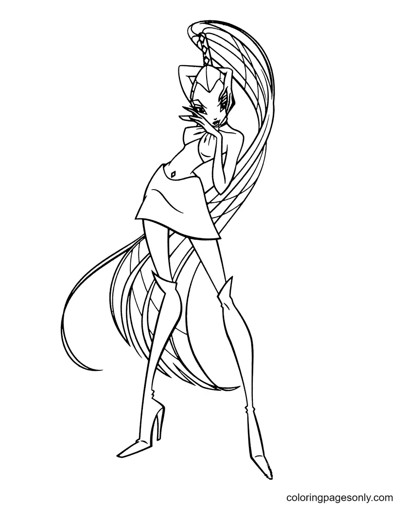 Winx Club Musa Coloring Pages 29