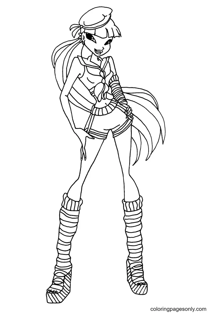 Winx Club Musa Coloring Pages 34