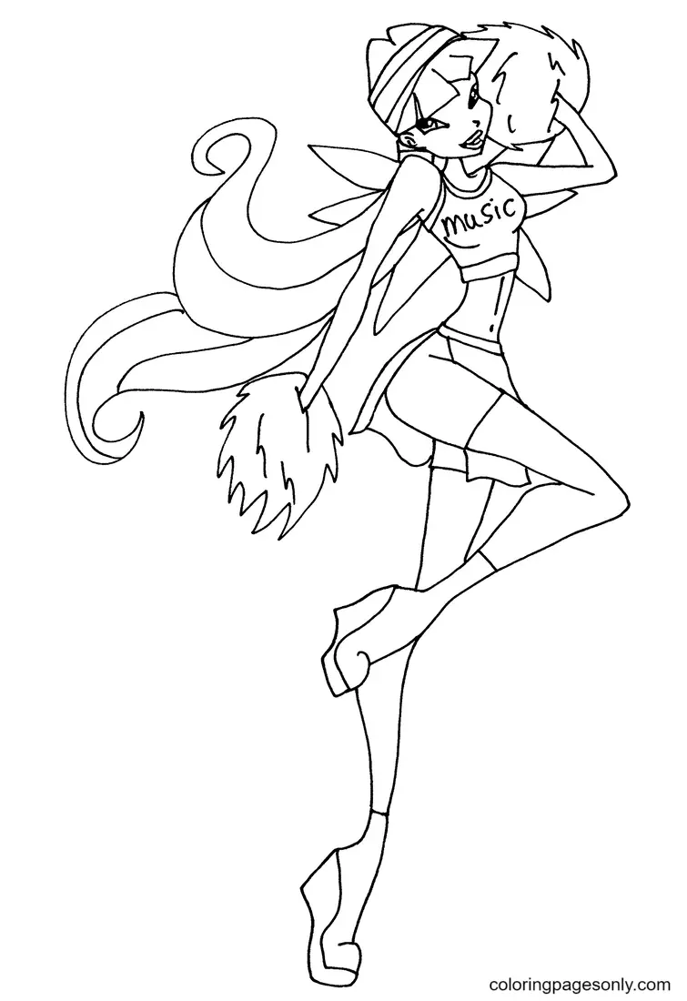 Winx Club Musa Coloring Pages 36