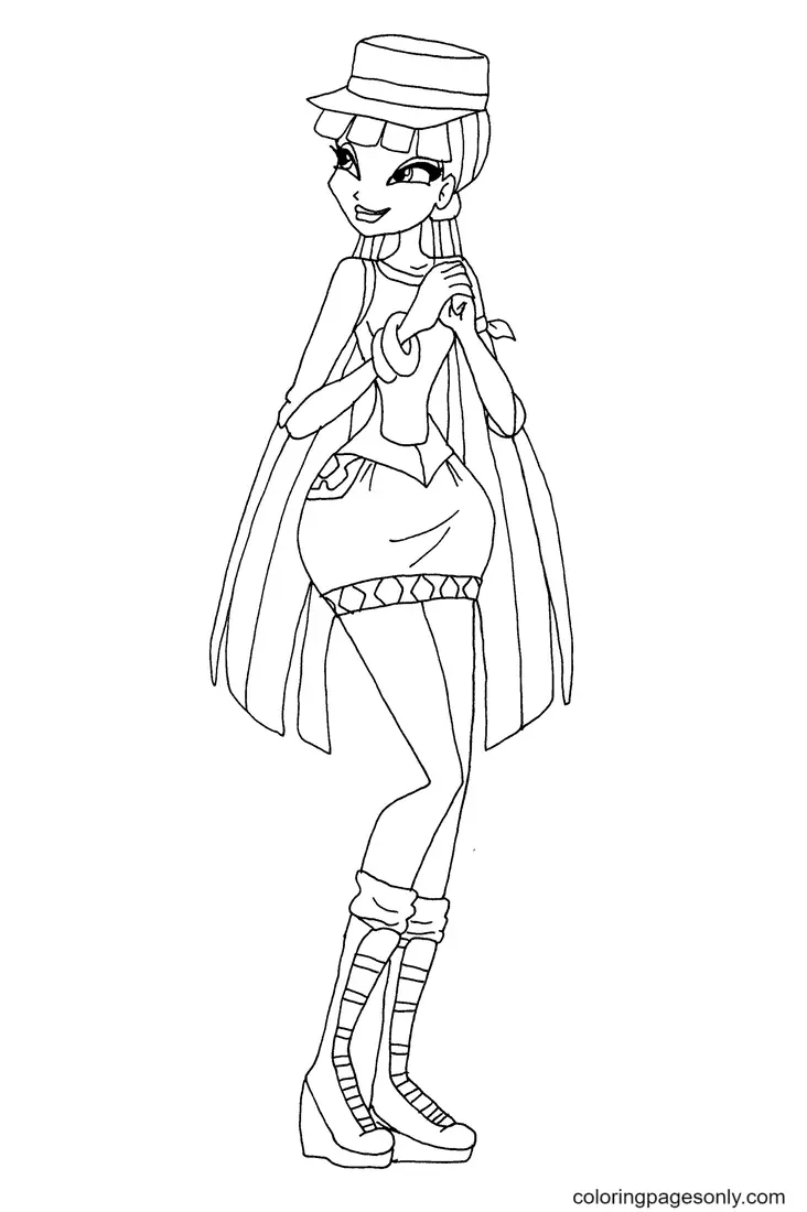 Winx Club Musa Coloring Pages 37