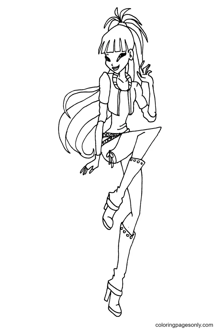Winx Club Musa Coloring Pages 38