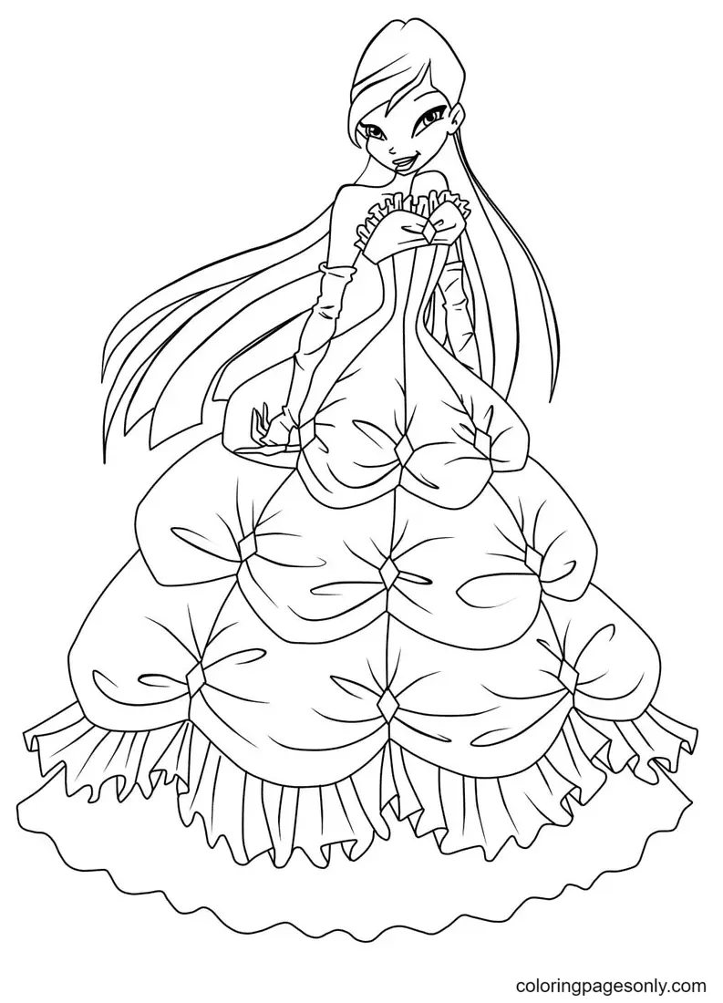 Winx Club Musa Coloring Pages 9