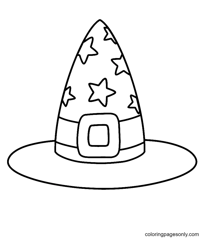 Hexenhut Ausmalbilder 18