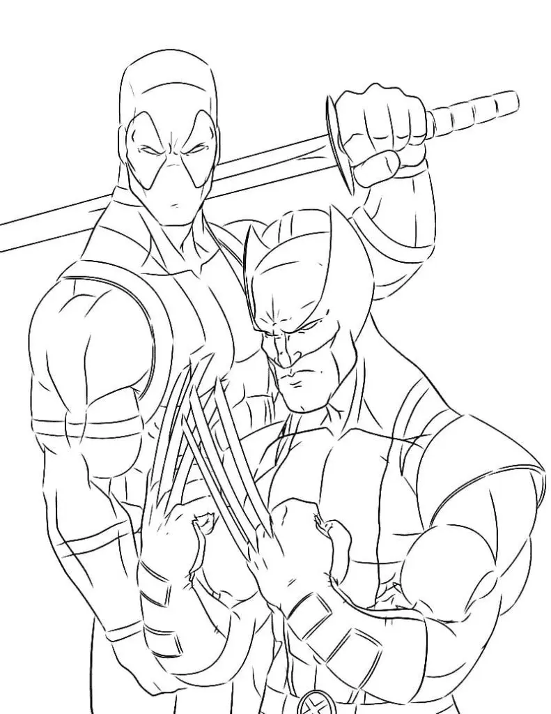Wolverine Coloring Pages 14