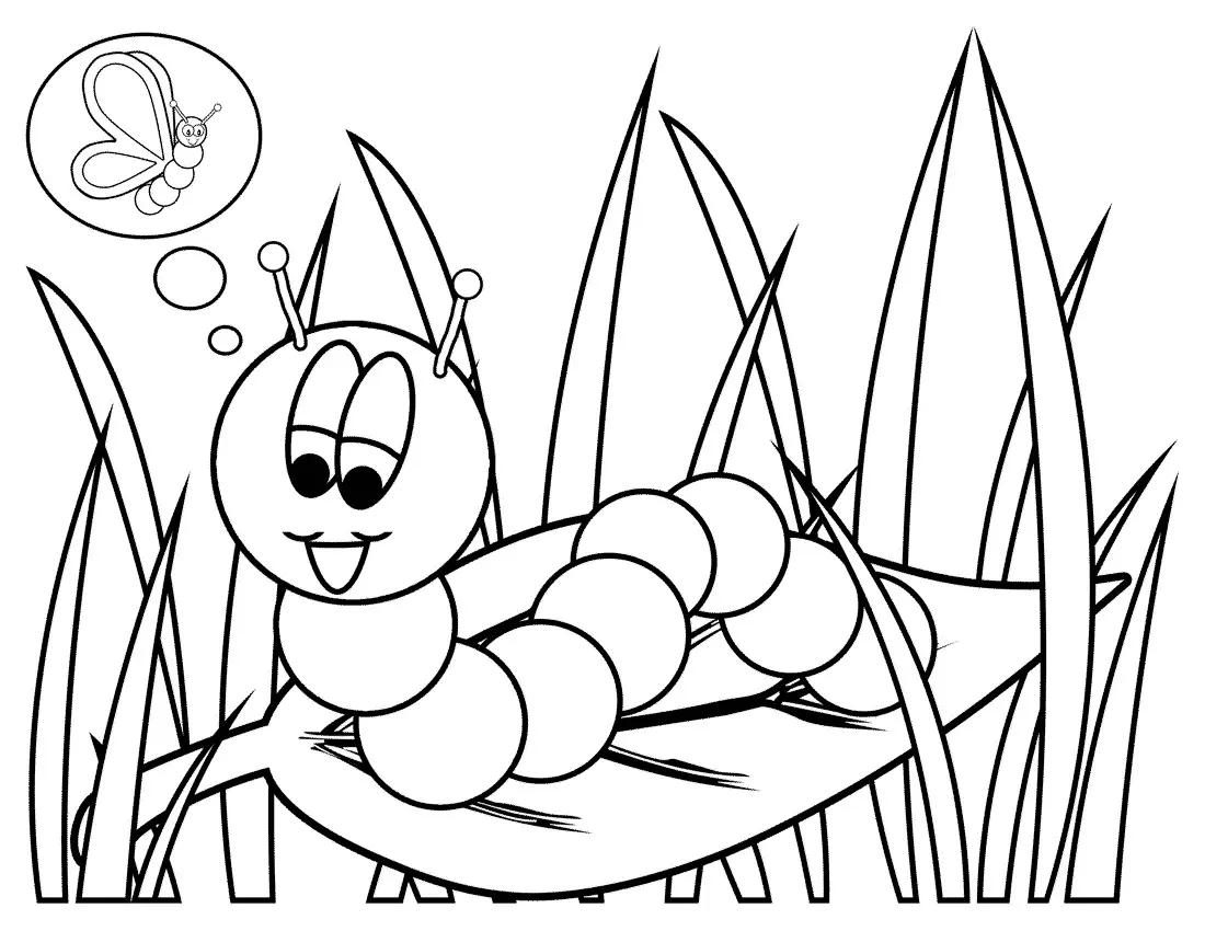 Worm Coloring Pages 16