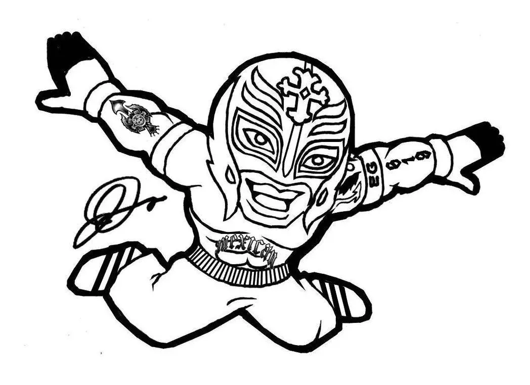 WWE Coloring Pages 20