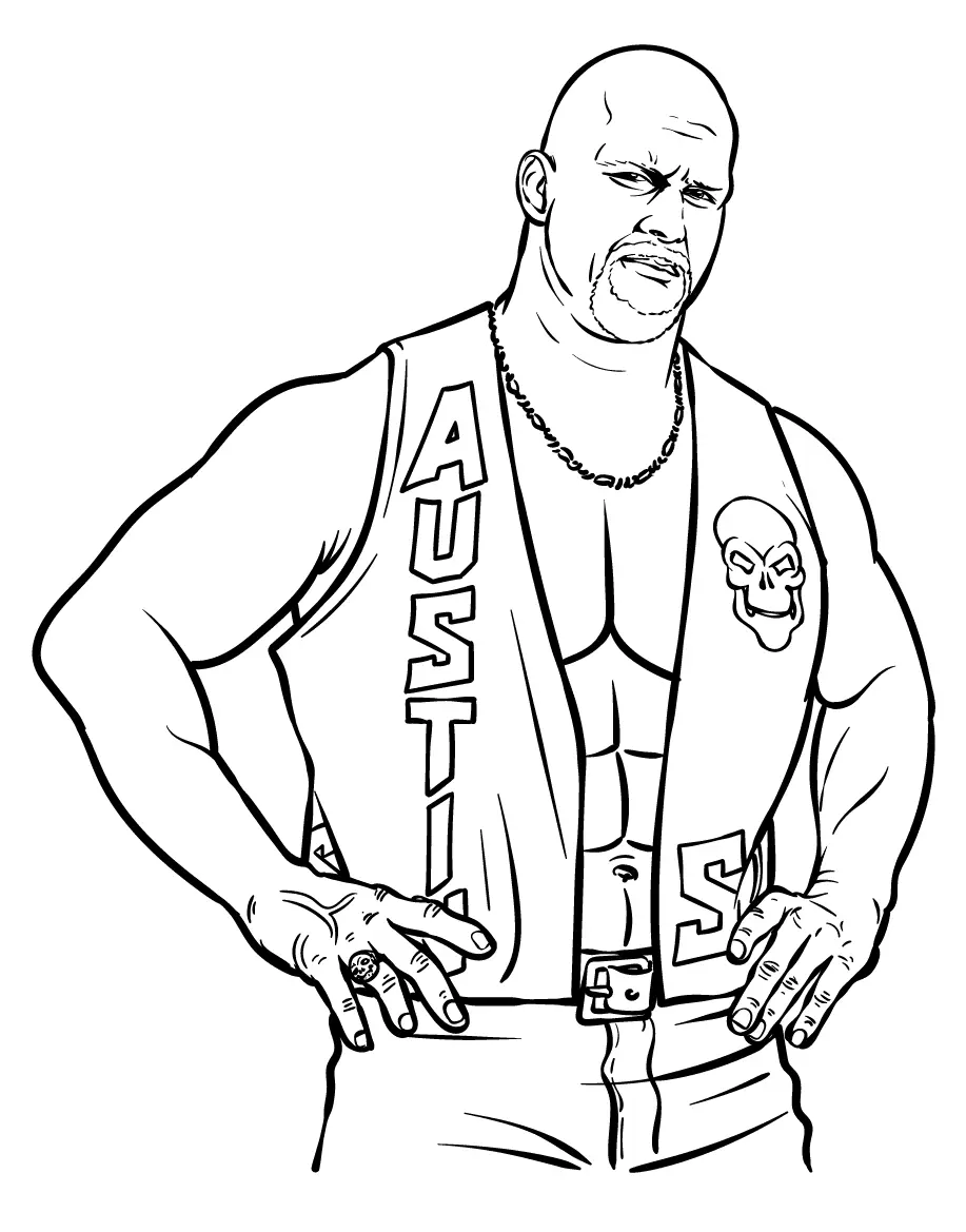WWE Coloring Pages 6