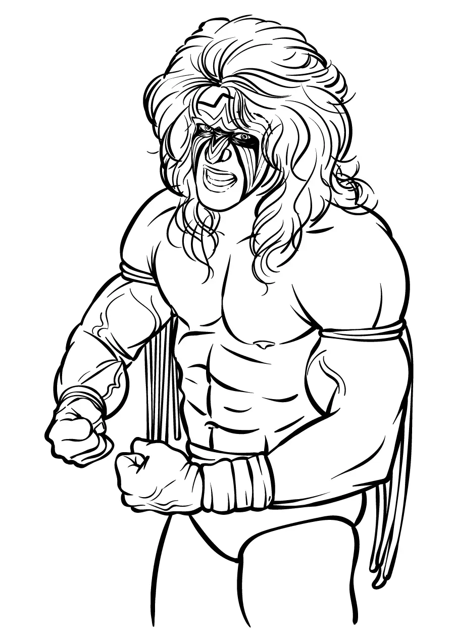 WWE Coloring Pages 9