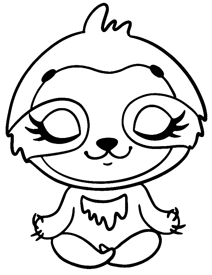 Desenhos de Yoga Para Colorir 17