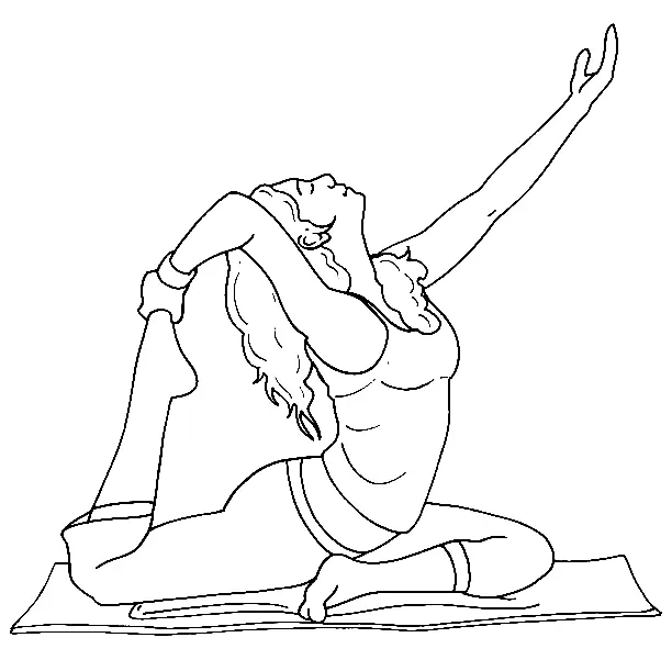 Desenhos de Yoga Para Colorir 47