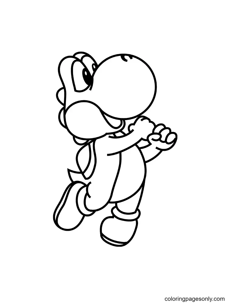 Yoshi Coloring Pages 48