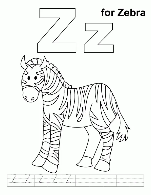 Ausmalbilder Zebra 30