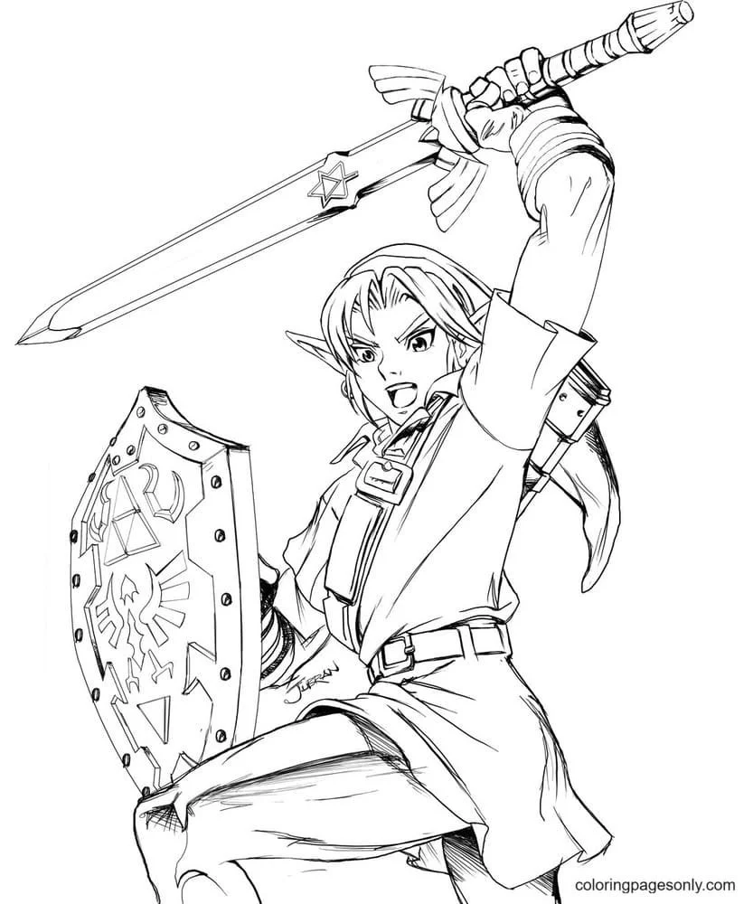 Zelda Ausmalbilder 4