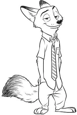 Zootopia Para Colorear 2