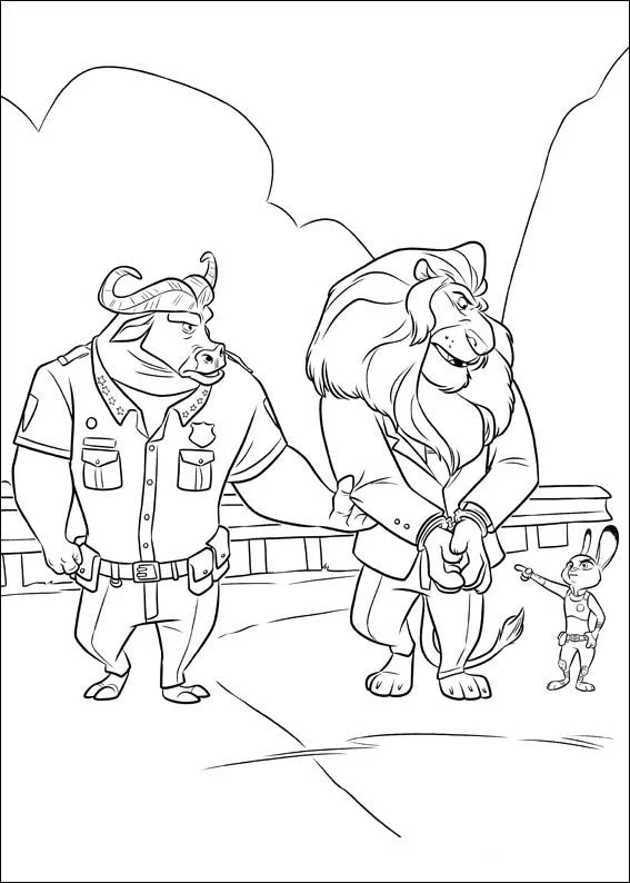 Zootopia Para Colorear 59